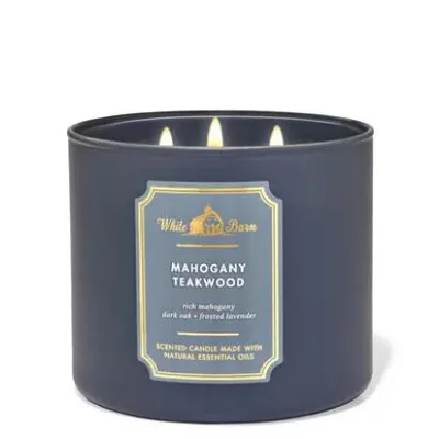 Mahogany Teakwood 3-Wick Candle