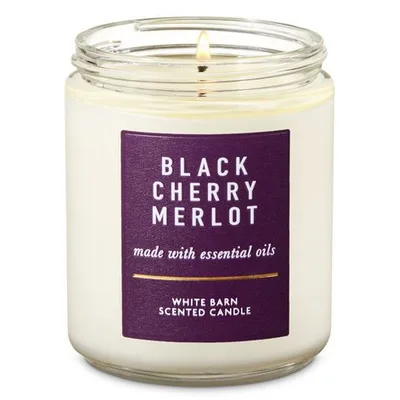Black Cherry Merlot Single Wick Candle