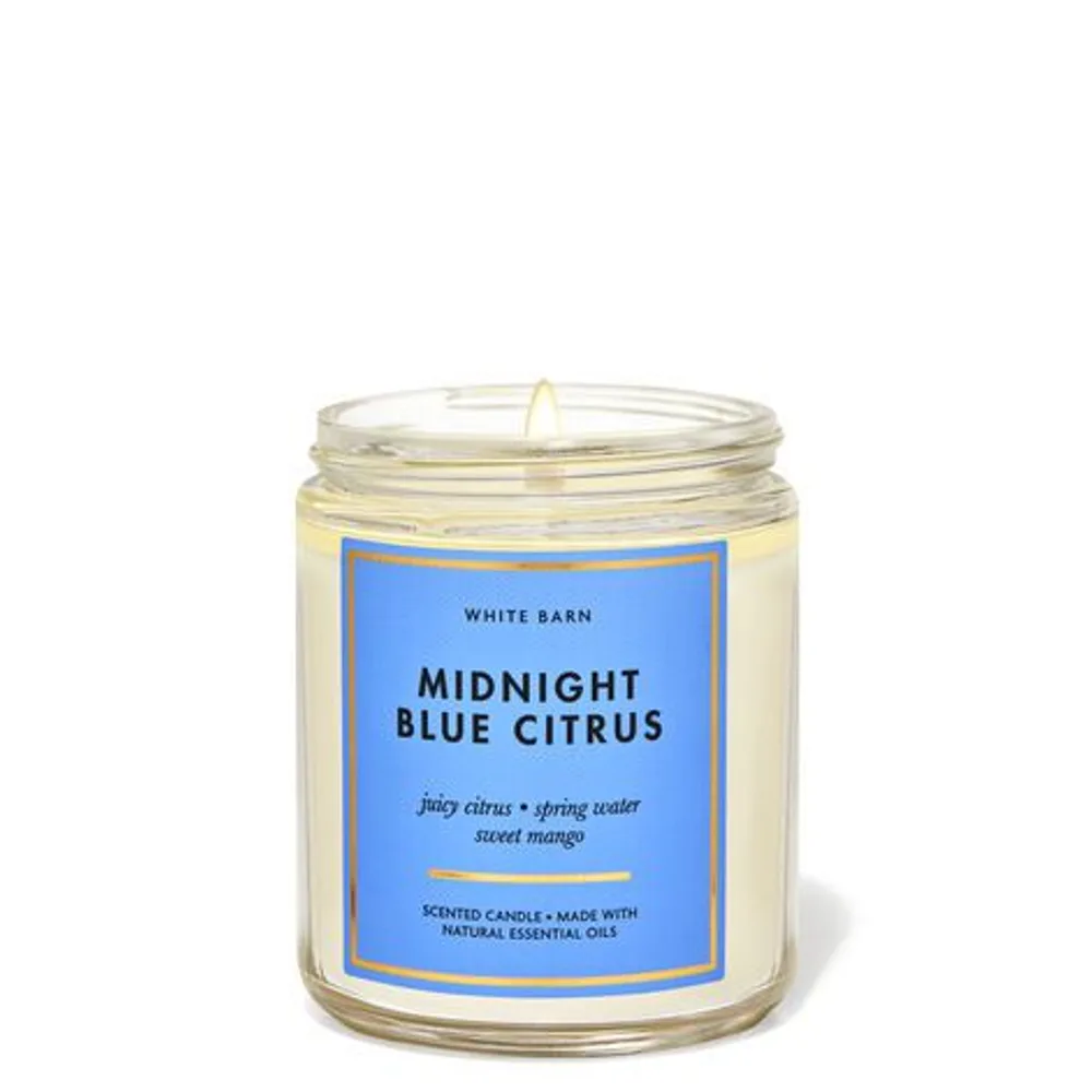 Midnight Blue Citrus Single Wick Candle