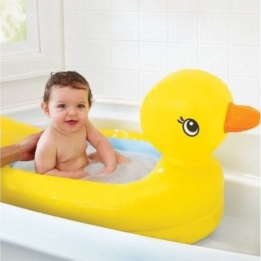 Munchkin White Hot Inflatable Duck Safety Baby Bath Tub