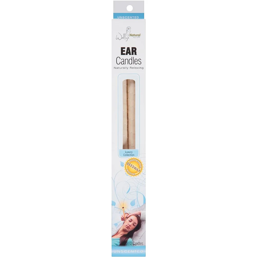 Wally's Natural Unscented Luxury Collection Ear Candles Beeswax