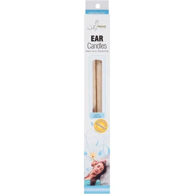 Wally's Natural Unscented Luxury Collection Ear Candles Beeswax