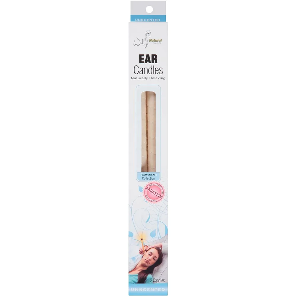 Wally's Natural Unscented Professional Collection Ear Candles Parafin