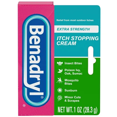 Benadryl Extra Strength Itch Relief Cream, Topical Analgesic