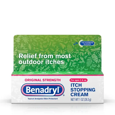 Benadryl Original Strength Itch Relief Cream, Topical Analgesic