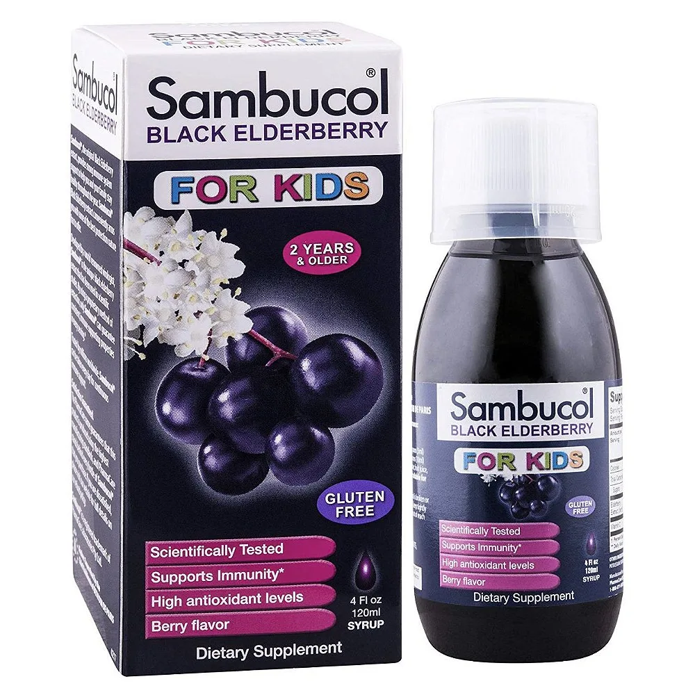 Sambucol Black Elderberry For Kids Dietary Supplement Syrup