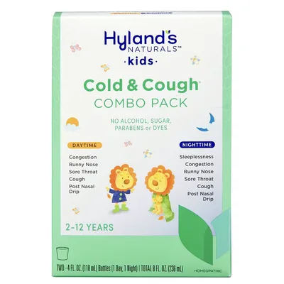 Hyland's 4 Kids Cold 'n Cough Day and Night Value Pack Natural Relief of Common Cold Symptoms