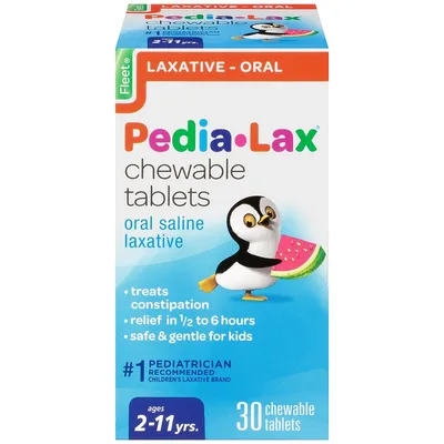 Pedia-Lax Chewable Tablets Saline Laxative