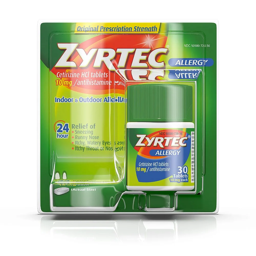 Zyrtec 24 Hour Allergy Relief Tablets