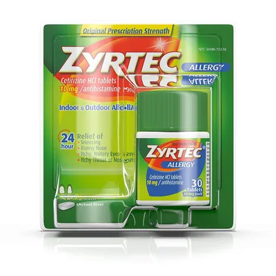 Zyrtec 24 Hour Allergy Relief Tablets