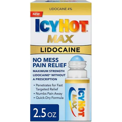 Icy Hot MAX Lidocaine No Mess Applicator