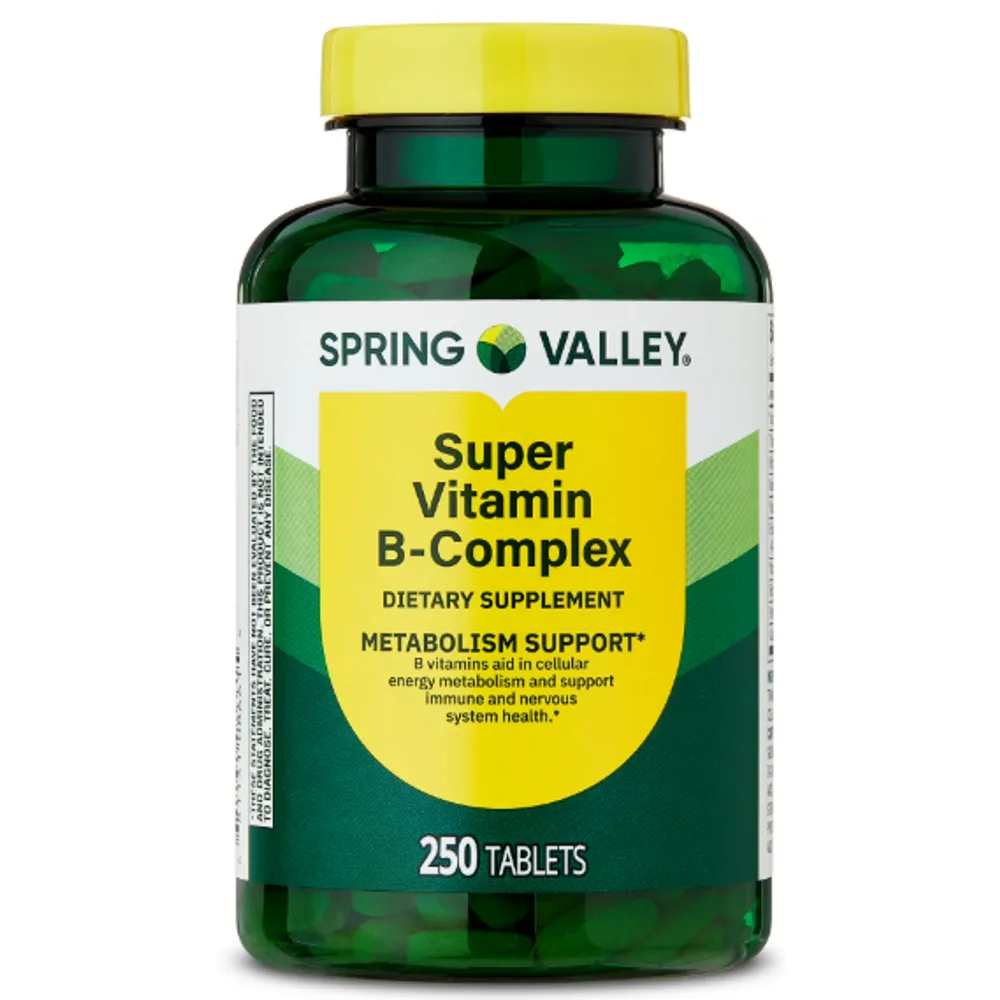 Spring Valley Super Vitamin B-Complex Dietary Supplement