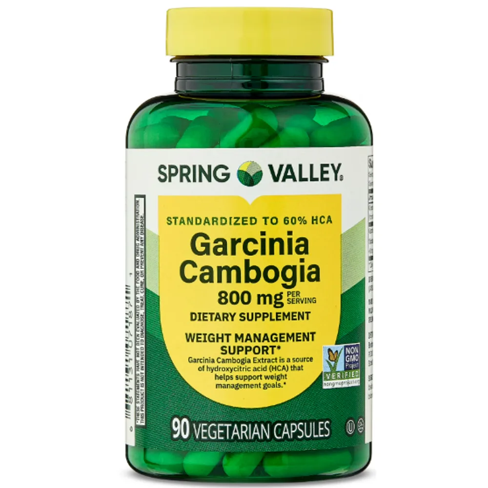 Spring Valley Garcinia Cambogia Dietary Supplement Vegetarian Capsules for Weight Management Support, 800 mg