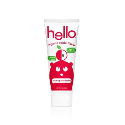 Hello Toddler Training Toothpaste Organic Apple