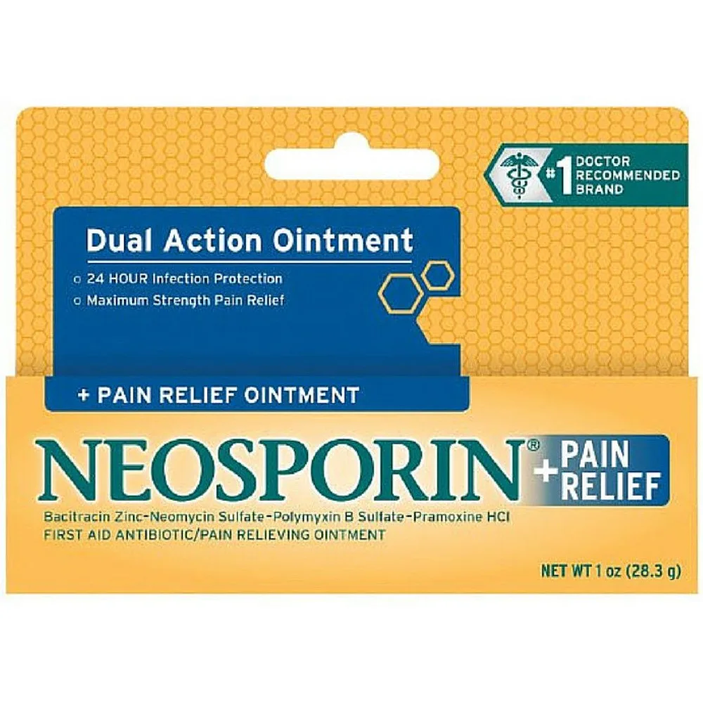 Neosporin + Pain Relief Dual Action Topical Antibiotic Ointment