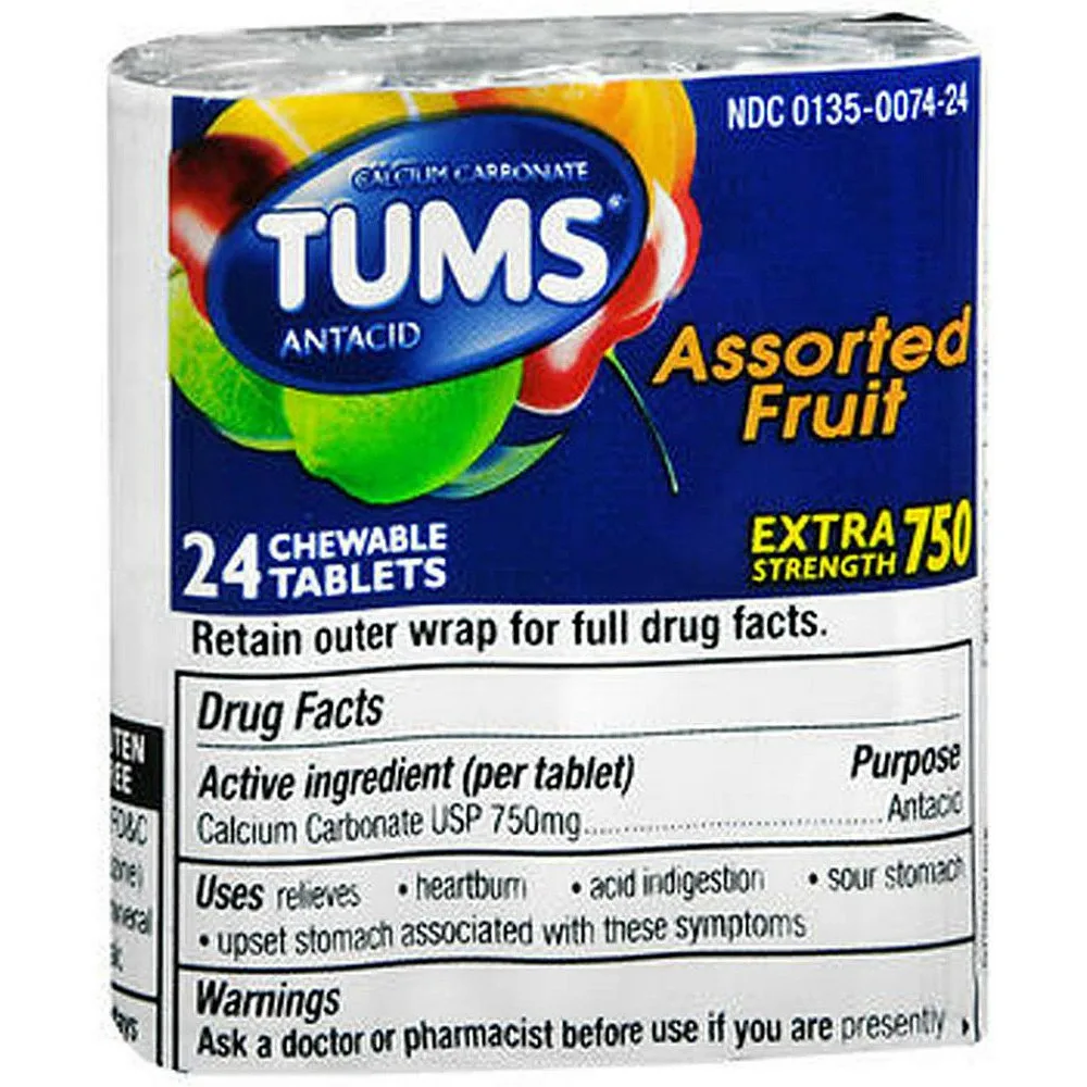 Tums Tablets Assorted Fruit