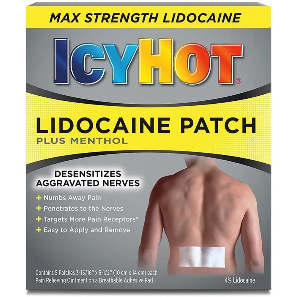 Icy Hot Lidocaine Patch Plus Menthol