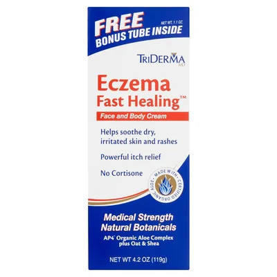 TriDerma MD Eczema Fast Healing Face and Body Lotion with Bonus Tube