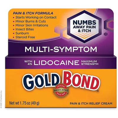 Gold Bond Medicated Pain and Itch Relief Cream with Lidocaine