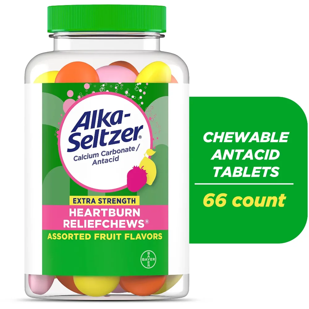 Alka-Seltzer Extra Strength Heartburn Relief Chews Assorted Fruit