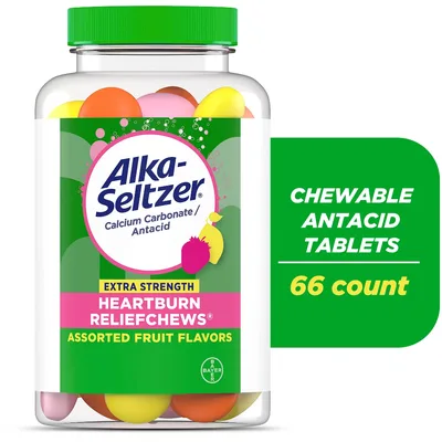 Alka-Seltzer Extra Strength Heartburn Relief Chews Assorted Fruit