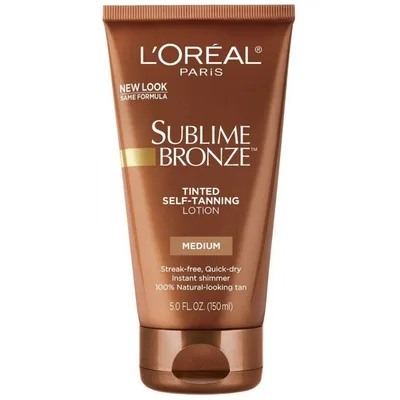 L'Oréal Sublime Bronze Tinted Self-Tanning Lotion Medium Natural Tan
