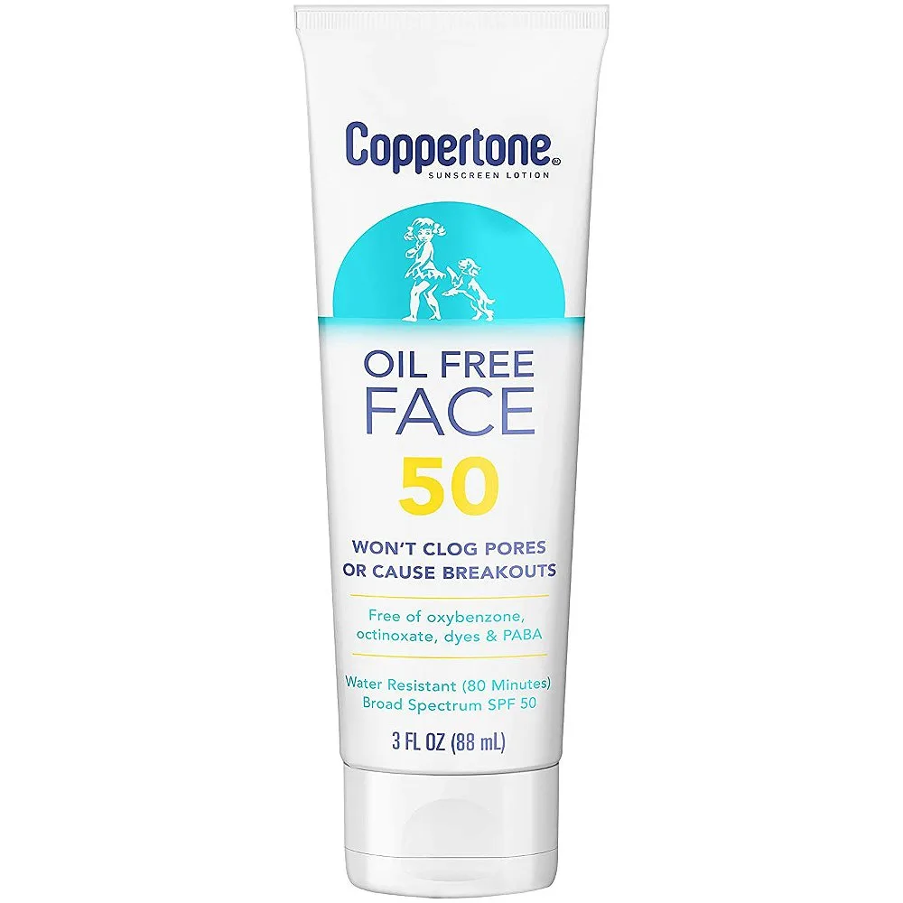 Coppertone Defend & Care Oil Free Faces Sunscreen Lotion SPF50