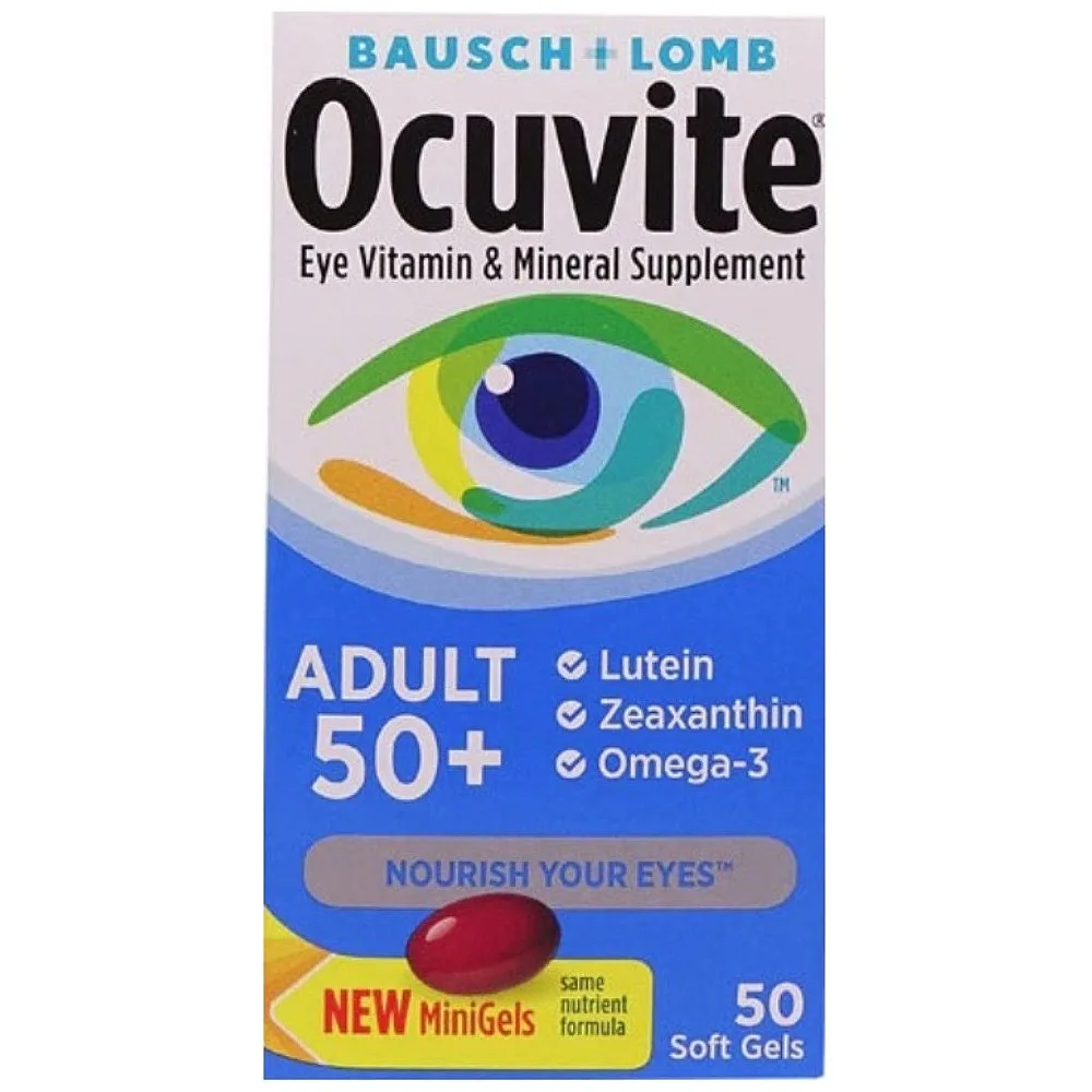 Bausch & Lomb Ocuvite Adult 50+ Eye Vitamin & Mineral Softgels