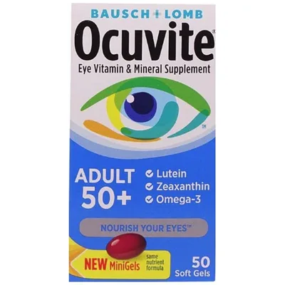 Bausch & Lomb Ocuvite Adult 50+ Eye Vitamin & Mineral Softgels