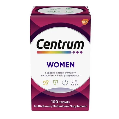 Centrum Women Multivitamin With Vitamins A, B, C, D3 & E With Iron