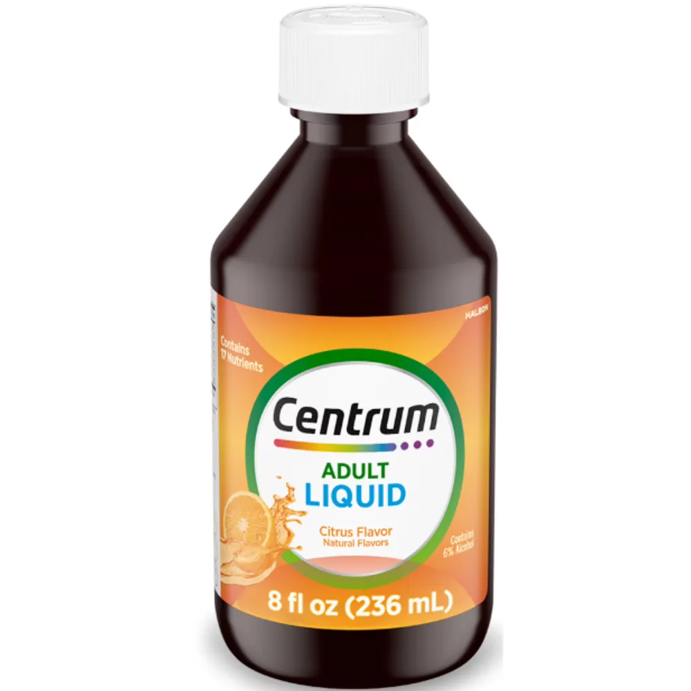 Centrum Liquid Adult Multivitamin Orange Tangerine Flavor