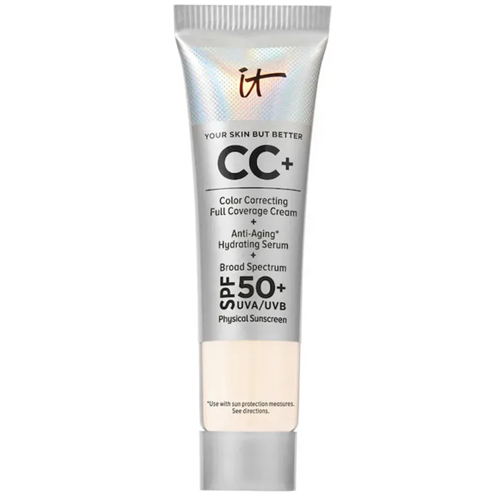 IT Cosmetics Mini CC+ Cream Full Coverage Color Correcting Foundation with SPF 50+
