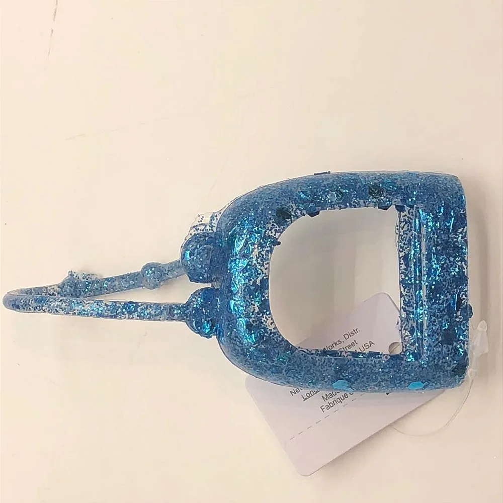 Blue Glitter Pocketbac Holder