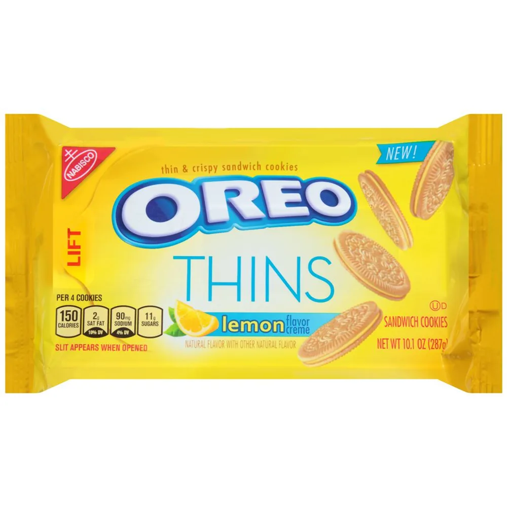 Nabisco Oreo Lemon Creme Sandwich Thin Cookies