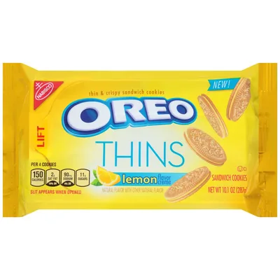 Nabisco Oreo Lemon Creme Sandwich Thin Cookies
