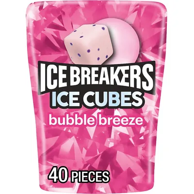 Ice Breakers Ice Cubes Bubble Gum Bubble Breeze