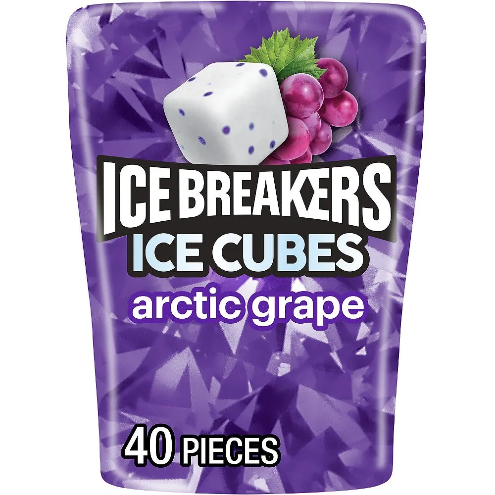Ice Breakers Ice Cubes Sugar Free Arctic Grape Gum