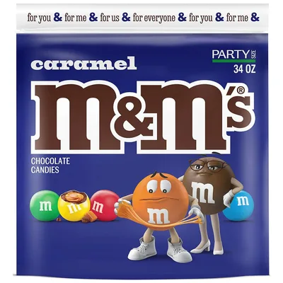 M&M's Caramel Chocolate Candy Party Size