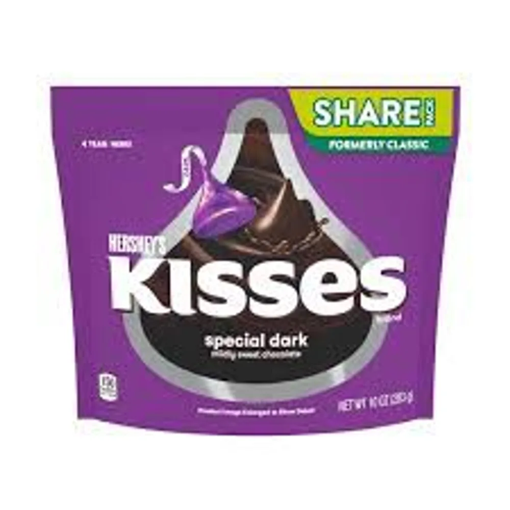 Hershey's Kisses Special Dark Mildly Sweet Chocolate Candy