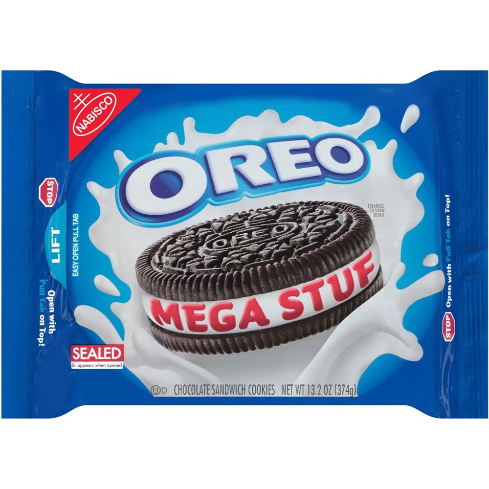Nabisco Oreo Mega Stuf Chocolate Sandwich Cookies