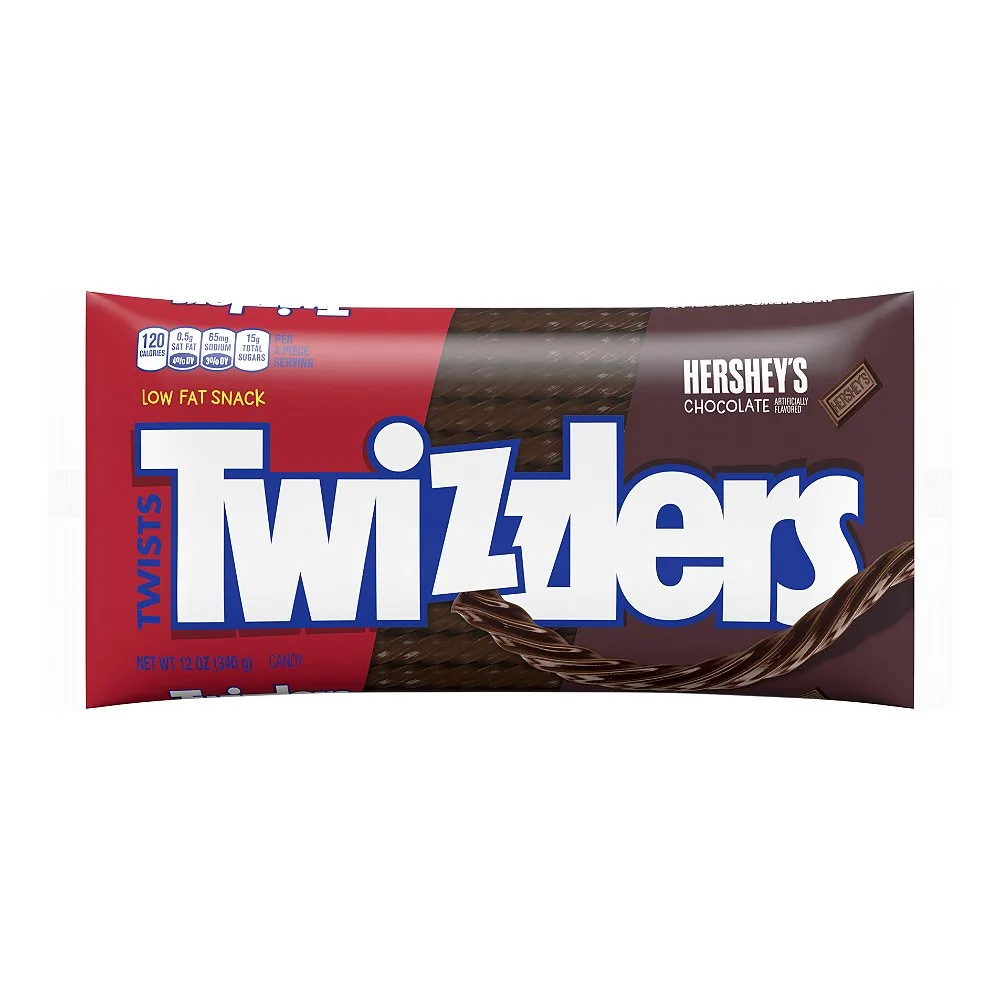 Twizzlers Chocolate Twists Licorice Chewy Candy