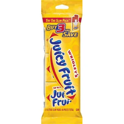 Juicy Fruit Original Bubble Chewing Gum