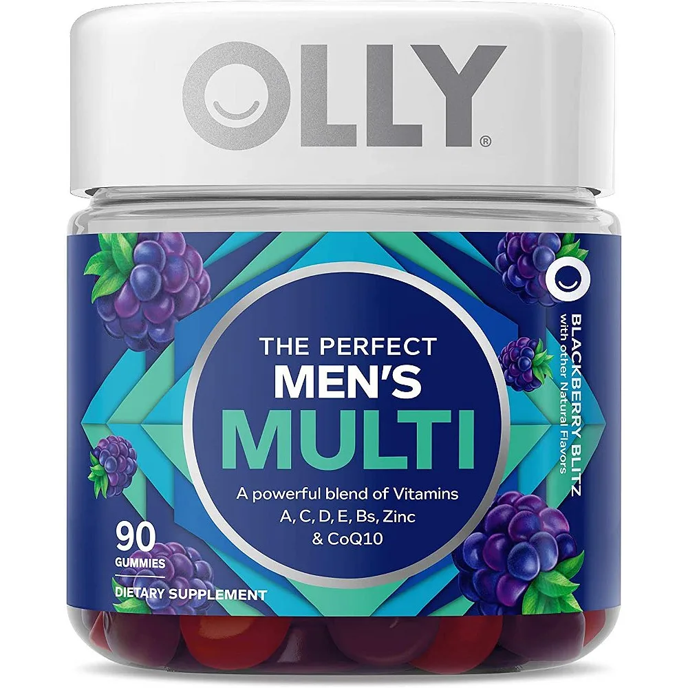 OLLY Men's Multivitamin Gummy, Vitamin A, C, D, E, B, Zinc, Wellness Supplement