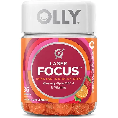 OLLY Laser Focus™ Gummy Supplement with Ginseng Extract and Alpha GPC