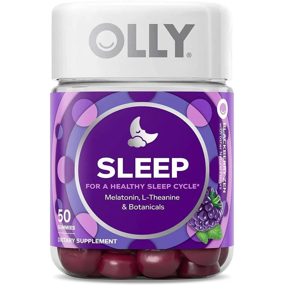 Olly Restful Sleep Blackberry GummieOLLY Extra Strength Sleep Gummy Supplement, 5mg Melatonin, Blackberry Zen Flavored