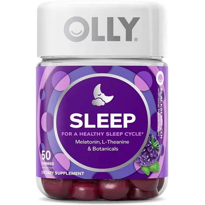 Olly Restful Sleep Blackberry GummieOLLY Extra Strength Sleep Gummy Supplement, 5mg Melatonin, Blackberry Zen Flavored