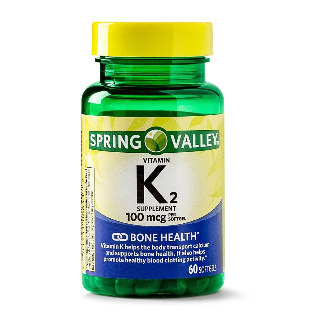 Spring Valley Vitamin K2 Supplement 100 mcg