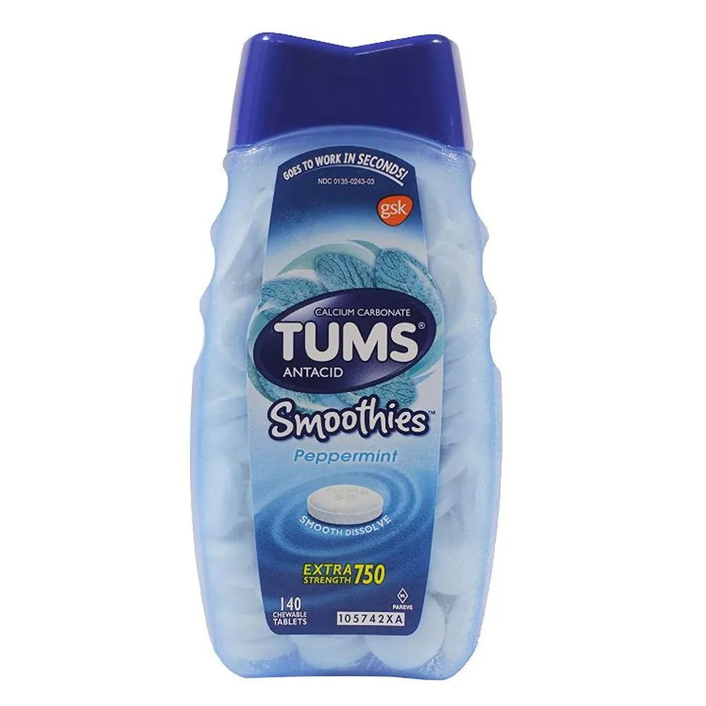 Tums Antacid Smoothies Peppermint