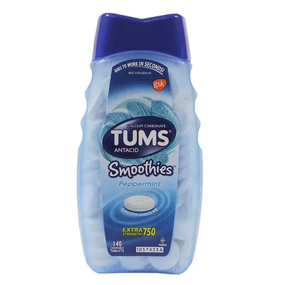 Tums Antacid Smoothies Peppermint