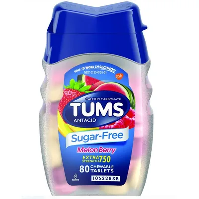 Tums Antacid Sugar Free Melon Berry